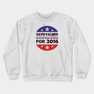 Re-Elect David Palmer 2016 (Blue & Red Circle) Crewneck Sweatshirt